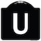 Signmission Sign with Letter U Heavy-Gauge Aluminum Architectural Sign, 18" x 18", BW-1818-22924 A-DES-BW-1818-22924 - alternate 1